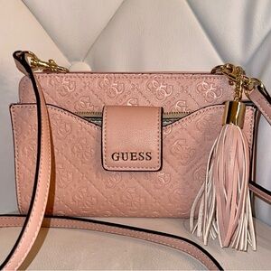 GUESS Blush Embossed Crossbody Bag